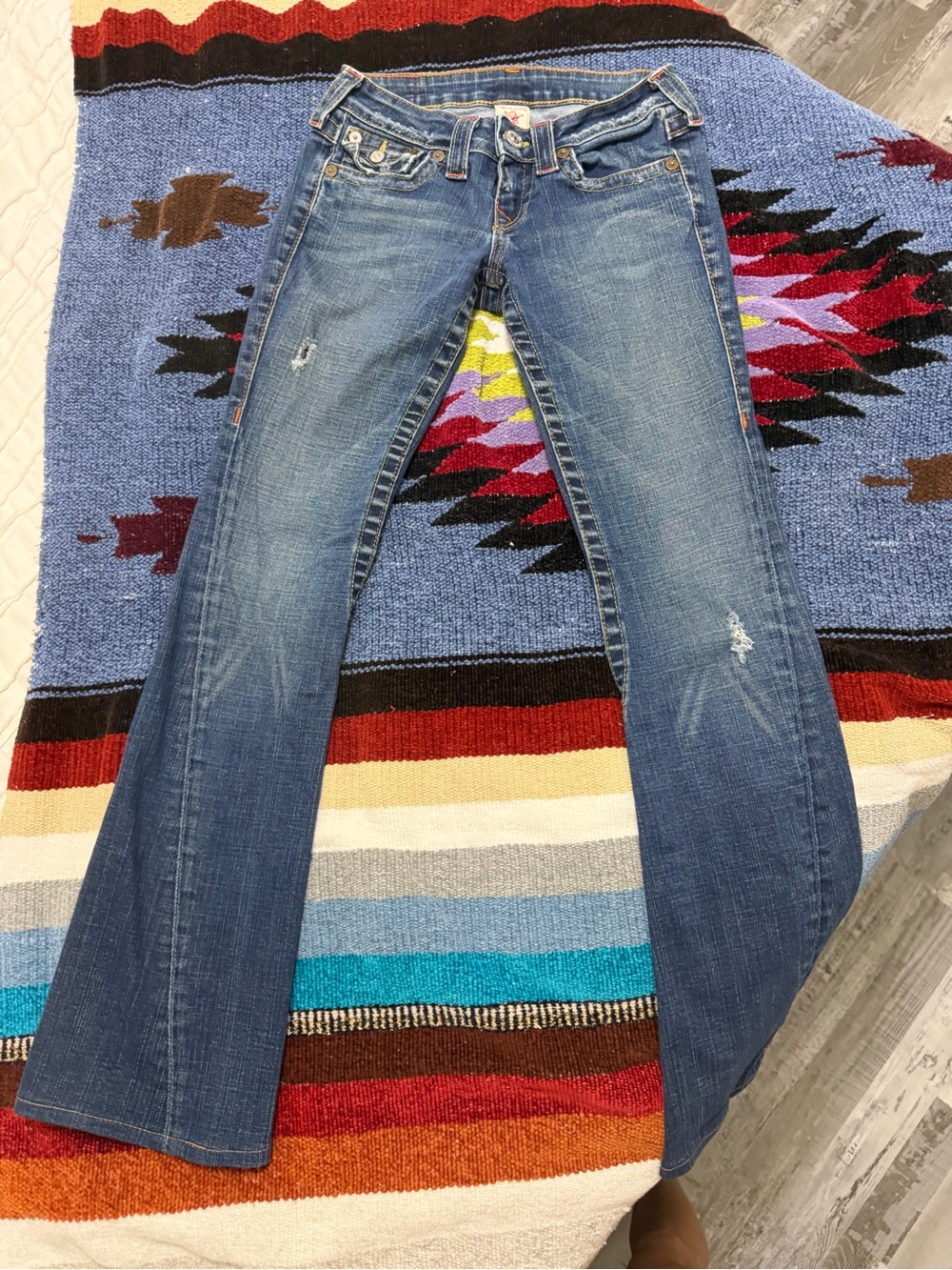 True Religion Y2K very low rise jeans size 25 - Picture 2 of 9
